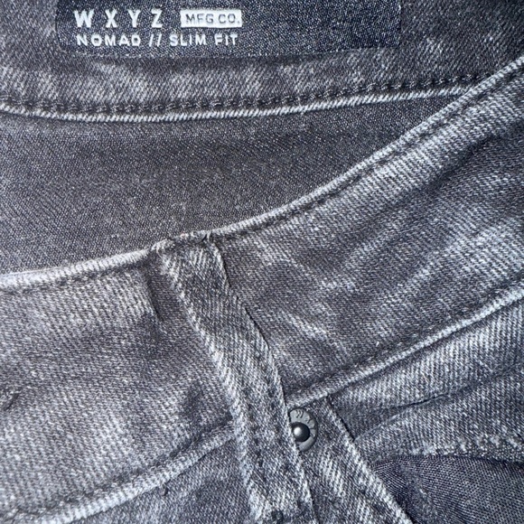 WXYZ Nomad II Slim Fit Boys Jeans | Size 28x30 | Black Washed Denim - Picture 6 of 9